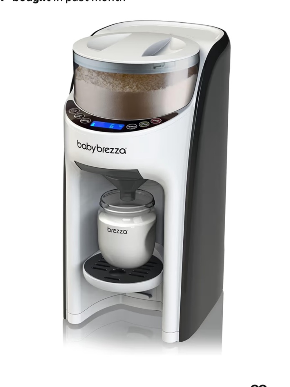 Baby Brezza White and Gray Formula Maker